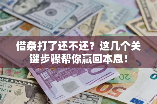 武汉借条打了还不还？这几个关键步骤帮你赢回本息！