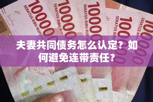 武汉夫妻共同债务怎么认定？如何避免连带责任？