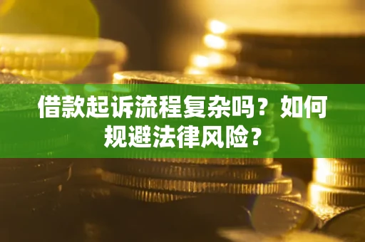 武汉借款起诉流程复杂吗？如何规避法律风险？