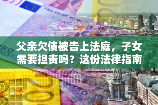 武汉父亲欠债被告上法庭，子女需要担责吗？这份法律指南必须看完