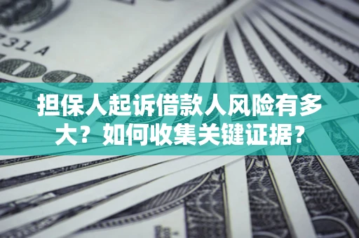 武汉担保人起诉借款人风险有多大？如何收集关键证据？