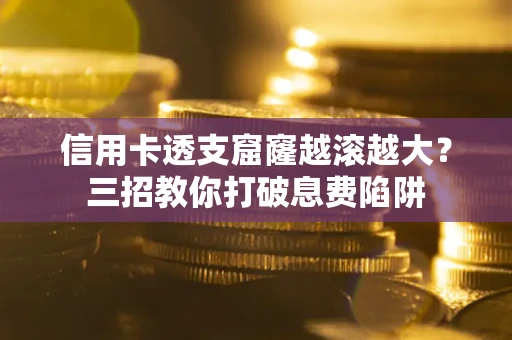 武汉信用卡透支窟窿越滚越大？三招教你打破息费陷阱