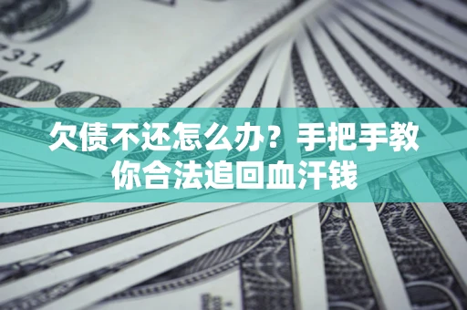 武汉欠债不还怎么办？手把手教你合法追回血汗钱