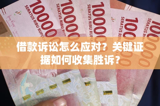 武汉借款诉讼怎么应对？关键证据如何收集胜诉？