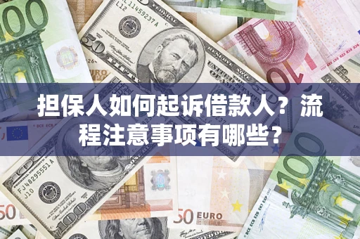 武汉担保人如何起诉借款人？流程注意事项有哪些？